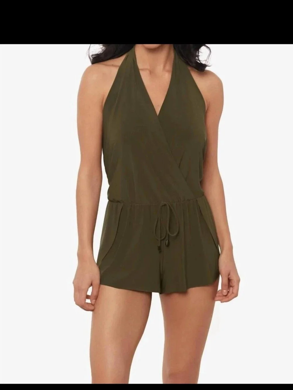 Magicsuit by Miraclesuit Women's Swimsuit Size 12 Green Bianca One-Piece Romper